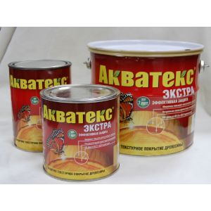 Защитно-декоративное покрытие Акватекс Экстра 9 л Бесцветный