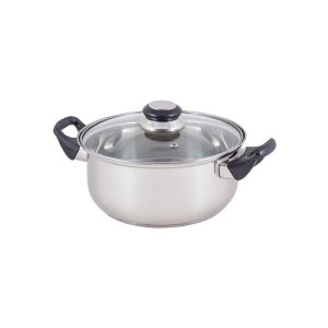 Кастрюля Mallony Bak-s-03 с крышкой, нержавеющая сталь, 2,8 л