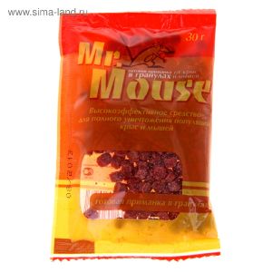 Гранулы от грызунов «MR. MOUSE», 30 г