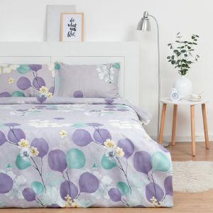 Комплект постельного белья 2 СП  Экономь и Я «Цветочная палитра», Микрофибра 60 г/м2