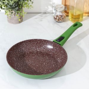 Сковорода кованая Magistro Avocado,d=26 см,съёмная ручка,индукция,антипригарное покрытие,цв.зеленый
