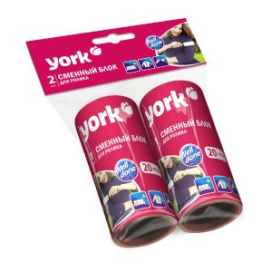Сменный блок для ролика-щётки  20 листов YORK, 2шт.
