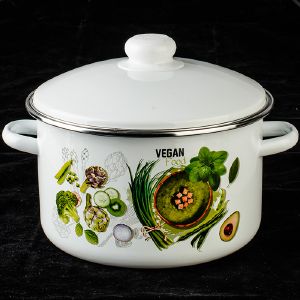 Кастрюля эмалированная 4,0 л Веган 01-Б1614/4М