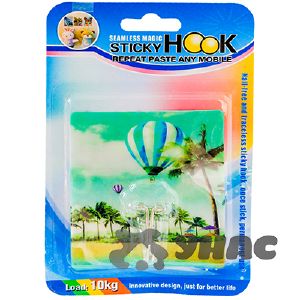 Крючок наклейка 1 шт Полянка NA1050-4