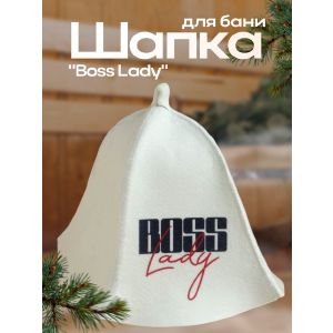 Шапка для бани принт «Boss Lady» 7533500
