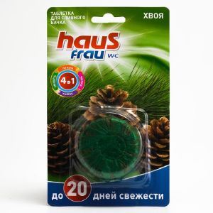 Чистящее средство для унитазов Haus Frau «Хвоя», 1 таблетка 50 гр 3470756