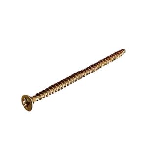 Шуруп по дереву 4,5 x45 мм, потай, шлиц Pz, желтый цинк, в уп.10 шт
