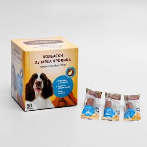 Мини-колбаски «Деревенские лакомства» для собак, из мяса кролика, 8 г 6535889