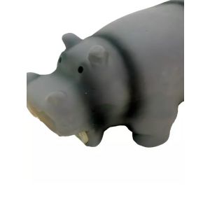 HOMEPET 29 см игрушка для собак долговязый бегемот с пищалкой латекс