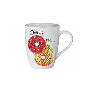 Кружка фарфоровая Rainbow 340 мл тюльпан Donuts WWDES-5