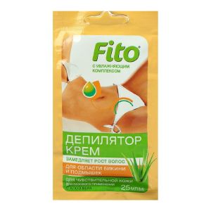 Крем-депилятор Fitoкосметик для бикини и подмышек для чувствительной кожи, алоэ вера, 25 мл 197683