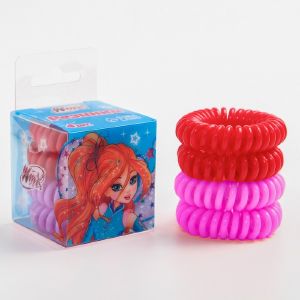 Резинка для волос пружинка «Блум», 4 шт, WINX
