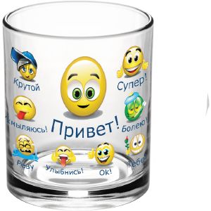 Кружка для чая 300 мл 208-Д Смайлики