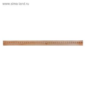 Линейка деревянная 40 см, Calligrata (штрих-код), Россия