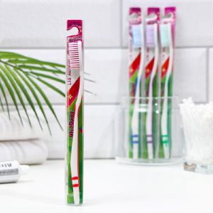 Зубная щётка Dr.Clean, L18, средняя жесткость, микс