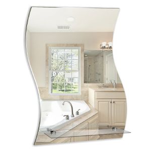 ЗЕРКАЛО MIXLINE «ВОЛНА» 430*590 (ШВ) С ПОЛКОЙ