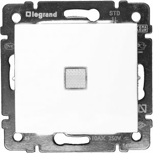 Мех. переключателя 1-кл. с/у LEGRAND VALENA с подсвет. Слон. Кость 774326 (Р)