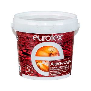 Защитно-декоративное покрытие Eurotex Аквалазурь 0,9 кг Белый