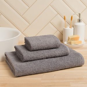 Полотенце  махровое Экономь и Я 50*90 см, цв. серый, 100% хлопок, 350 гр/м2   9272987