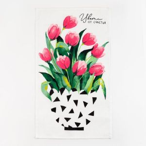 Полотенце кух.«Доляна» Цвети от счастья 35х60 см, 100% хл, 160г/м2 5423131