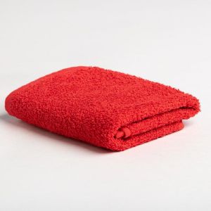 Полотенце махровое Экономь и Я 30х60 см, цв. красный, 100% хлопок, 320 гр/м2 6957315