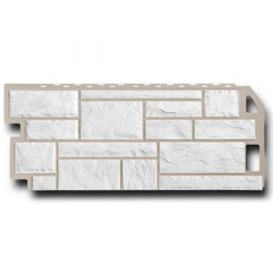 Фасад.панель FineBer Камень Мелован.Белый 1137х470 мм (0,46 м2) 