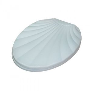 Сиденье для унитаза Классик Ракушка, белое