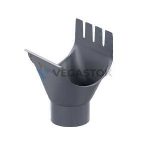 Воронка выпускная VEGAStyle 125/90 RAL7024 Серый графит