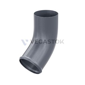 Колено сливное VEGAStyle 125/90  RAL7024 Серый графит 