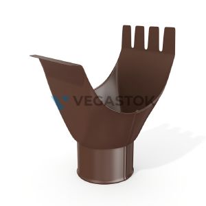 Воронка выпускная VEGAStyle 125/90 RAL8017 Шоколадно-коричневый