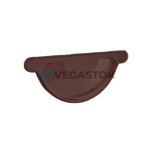 Заглушка желоба VEGAStyle 125/90 RAL8017 Шоколадно-коричневый