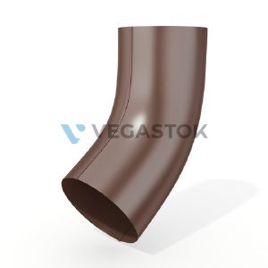 Колено трубы 60 градусов VEGAStyle 125/90 RAL8017 Шоколадно-коричневый