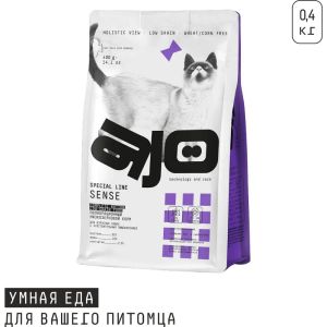 Сухой корм для взрослых кошек с чувствительным пищеваринием AJO Cat Sense 400 гр Оленина