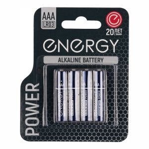 Батарейка Energy Power LR03/4B, типоразмер ААА, 4 шт