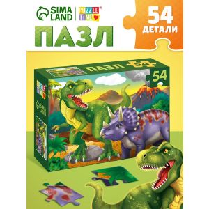 Пазл «Мир динозавров», 54 элемента 7691760
