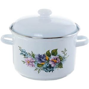 [1618АП2/4] Кастрюля эмалированная   6,0л с рис.