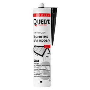 Битумный герметик для кровли Quelyd, 280 мл, черный