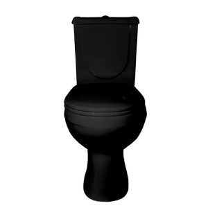 Унитаз-компакт Ирида чёрный (гориз, нижн, сид, арм) (Ст. Оскол)