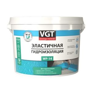 Гидроизоляция эластичная полимерная VGT WP-14, 1,3 кг