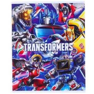 Тетрадь 48 листов в клетку, картонная обложка «Трансформеры», Transformers 5194381