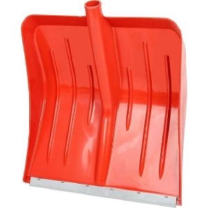 Лопата снеговая Метелица Люкс 430х490 мм Красная без черенка d32