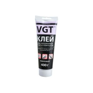 Клей для потолочной плитки и плинтусов VGT акриловый, 0,4 кг