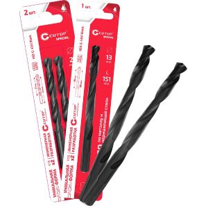 Сверло по металлу Cutop Special, HSS-G, 2,5 х 57/27 мм (2 шт)