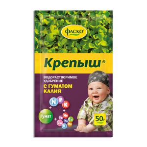 Удобрение органоминеральное Фаско Крепыш, для рассады, с гуматом калия, 50 г